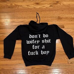 Black Graphic Hoodie